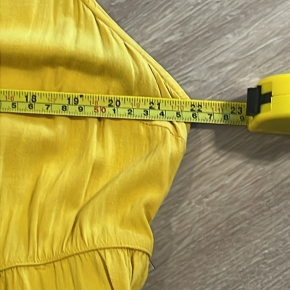 Torrid Women’s Tank Top 2X Yellow Boho Babydoll Sleeveless Button Front Tiered - Picture 13 of 16